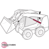 Replacement Hydraulic Boom Arm Lift Hoist Cylinder for Bobcat (PN: 6817310) Skid Steer Models 5600, S250, S300, S330, T300, T320, A300