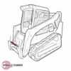 Replacement Bob-Tach Double Acting Cylinder for Bobcat 7366597